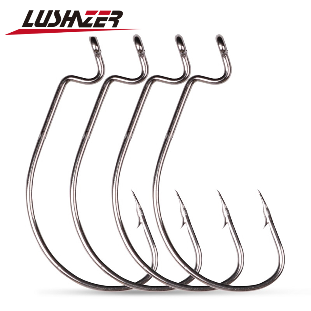 LUSHAZER 10 قطعة/الوحدة الكربو - مراجعة Fishing Hook Assortment وسعره