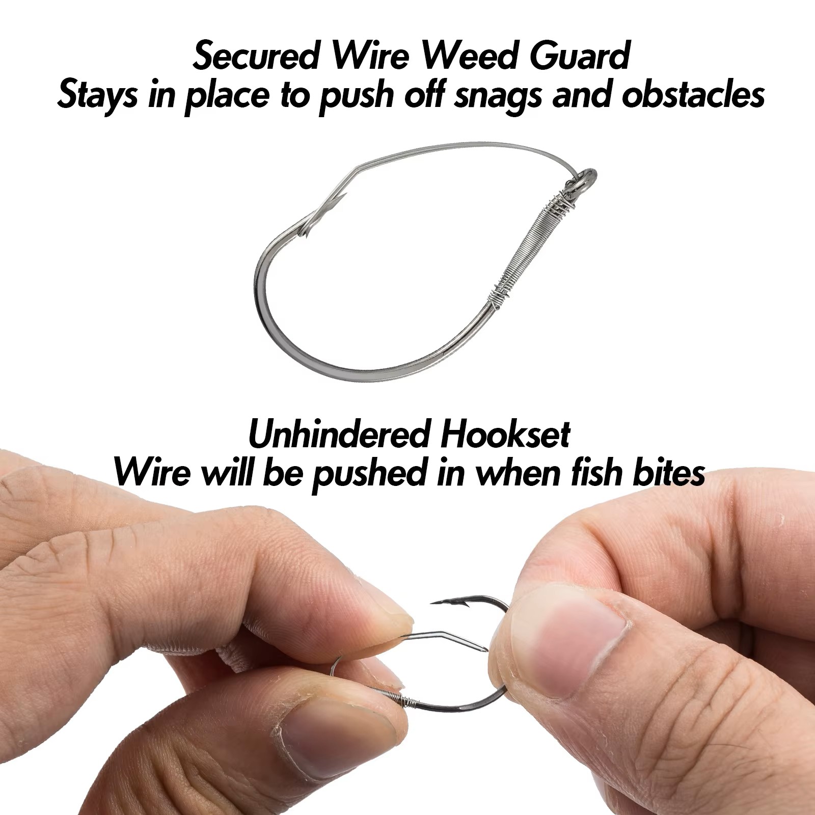 خطافات تلاعب أحمق بدون أعشاب م - مراجعة Fishing Hook Weedless وسعره