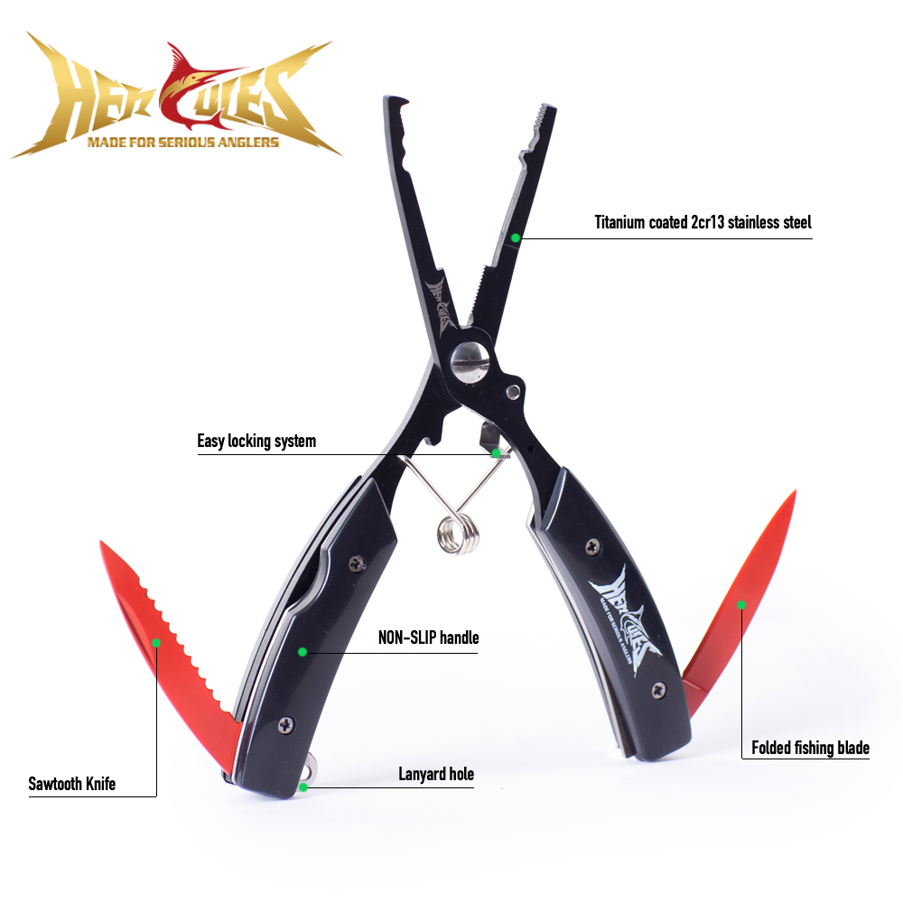 كماشة صيد هيركوليس مع غطاء وحب - مراجعة Fishing Hook Remover وسعره