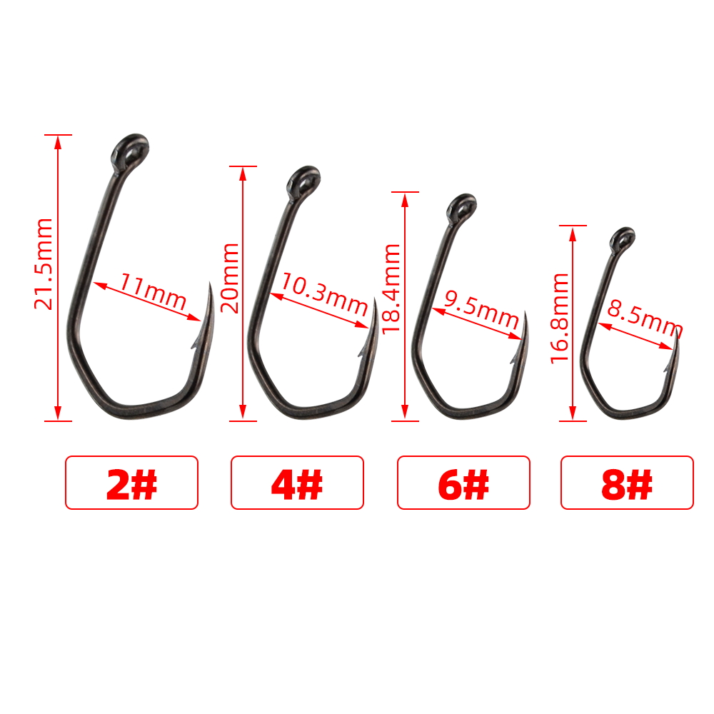 50 قطعة خطاف صيد سمك الشبوط ال - مراجعة Fishing Hook Barbless وسعره