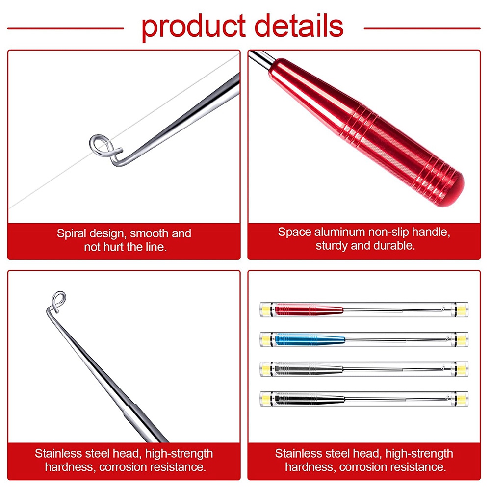 【جديد B63C】 4 قطع من أدوات إزا - مراجعة Fishing Hook Remover وسعره